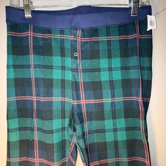 Old Navy Plaid Green and Blue Women’s Pajama set NEW - Picture 7 of 10